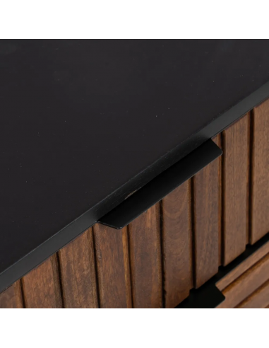 Mesa de cabeceira Kesia 40 x 50 em madeira de...