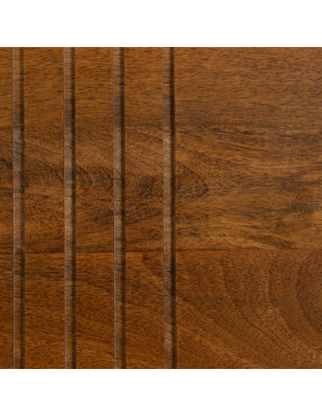 Mesa de centro Kesia 110 x 60 cm, em madeira de mangueira e aço preto