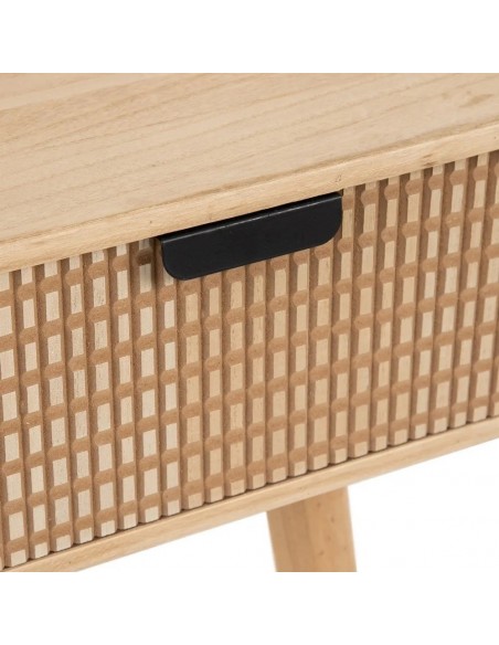 Consola Cofee 110 x 77, 3 Gavetas em Madeira de Pinho e MDF