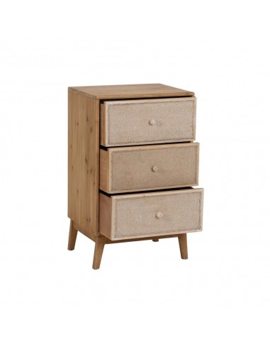 Mesa de cabeceira rústica Gerel 46 x 76 em...