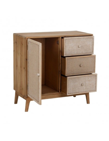 Aparador rústico Gerel 75,5 x 75,5 en madera natural