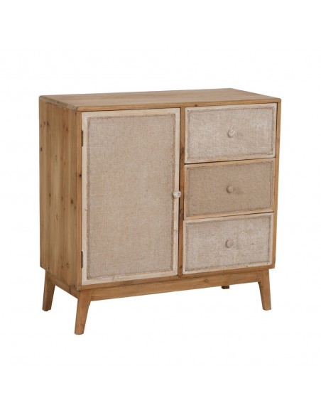 Aparador rústico Gerel 75,5 x 75,5 en madera natural