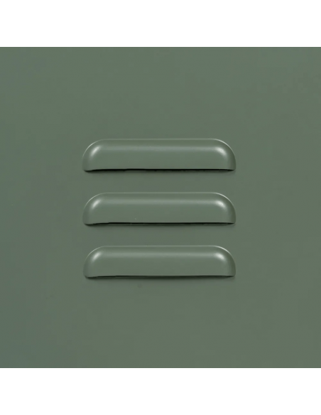 Aparador industrial TOLIX, 120 x 76 em metal verde militar
