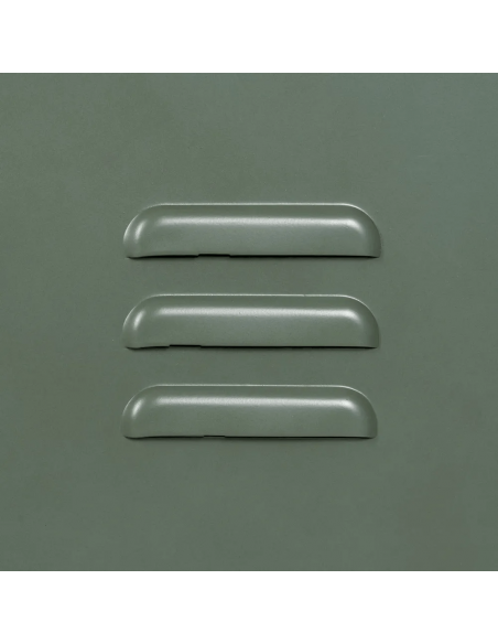 Aparador industrial TOLIX, 48 x 116 en metal verde militar