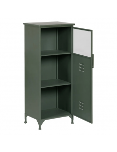 Aparador industrial TOLIX, 48 x 116, em metal verde militar 2
