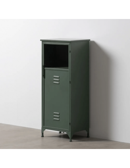 Aparador industrial TOLIX, 48 x 116, em metal verde militar