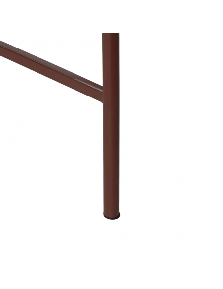 Vitrina de estilo industrial Trixie 70 x 143, metal teja y cristal