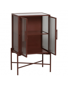 Vitrina de estilo industrial Trixie 52 x 90, metal teja y... 2