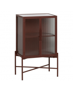 Vitrina de estilo industrial Trixie 52 x 90, metal teja y...