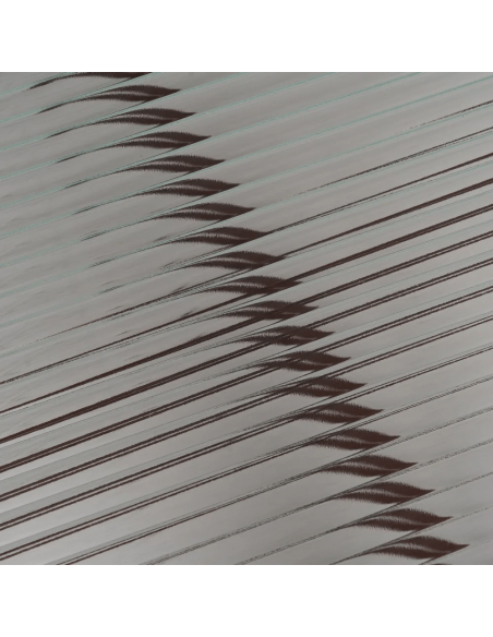 Trixie Mesa de centro estilo industrial 78 x 37, metal cor telha e vidro