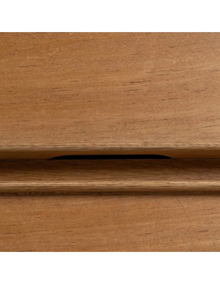 Aparador Marigni 160 x 79, 2 puertas y 3 cajones de madera y MDF en fresno