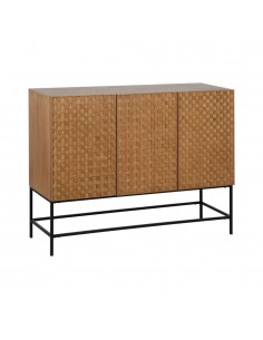Aparador Marigni 121,5 x 93,5, 3 puertas de madera y MDF...