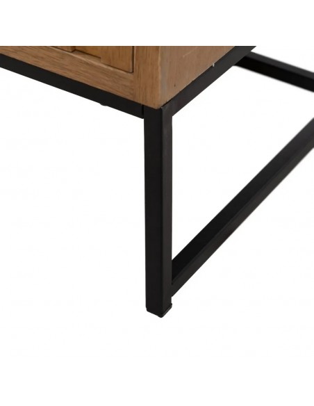 Mueble de TV Marigni 148 x 60, 2 puertas y 1 cajón de madera y MDF en fresno