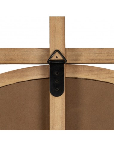 Espelho étnico redondo ZENDAYA 100, em madeira...