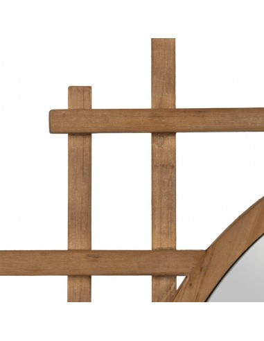 Espejo étnico redondo ZENDAYA 100 en madera...