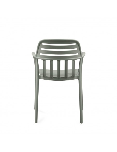 Silla de exterior con brazos DESIREE, apilable, polipropileno.