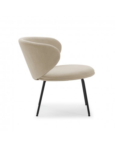 Butaca de diseño RUSH en tejido y patas de...