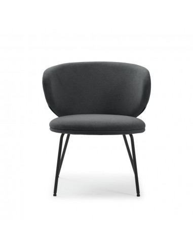 Poltrona design RUSH em tecido e pernas de...