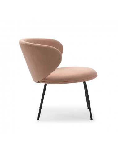 Butaca de diseño RUSH en tejido y patas de...