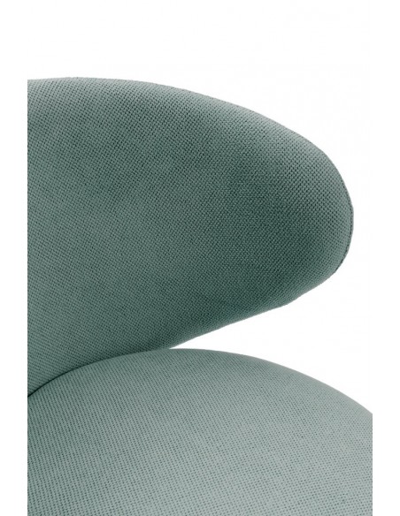 Poltrona design RUSH em tecido e pernas de metal preto