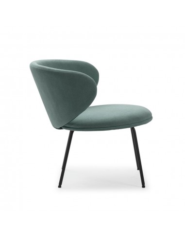 Butaca de diseño RUSH en tejido y patas de...