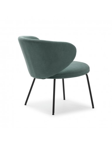 Butaca de diseño RUSH en tejido y patas de...