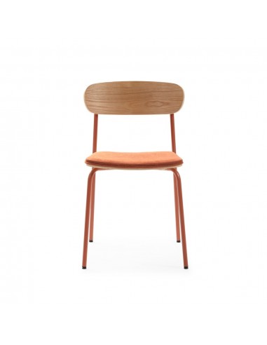 Cadeira moderna Maure em folheado de carvalho,...