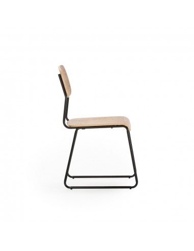 Silla de estilo retro AIRA, chapa de roble y...