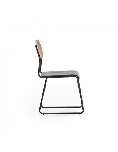 Silla de estilo retro AIRA, chapa de roble...