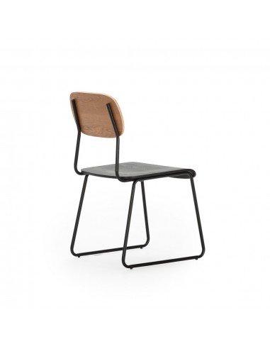 Silla de estilo retro AIRA, chapa de roble...