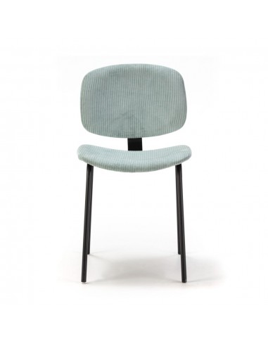 Silla de comedor estilo retro ARUS tejido pana...