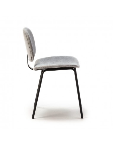 Silla de comedor estilo retro ARUS tejido pana...