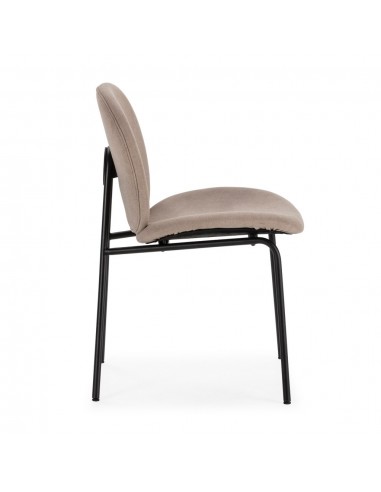 Silla de diseño moderno CORI en tejido y metal...