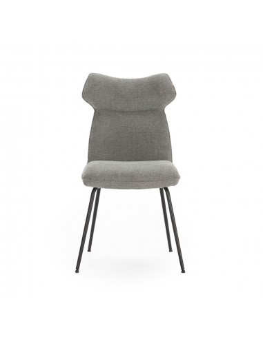 Silla moderna de comedor DARA en tejido y metal...