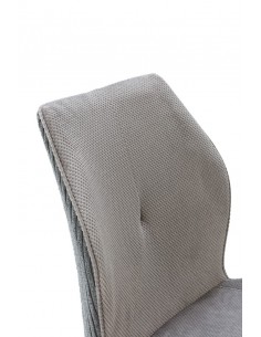 Silla de diseño ADAYA combinada en pana y tejido 2