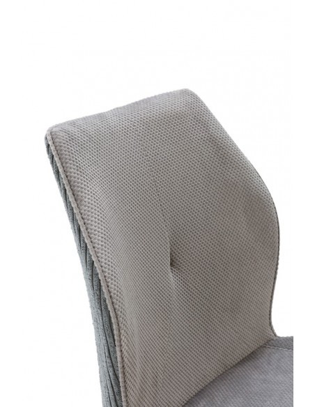 Silla de diseño ADAYA combinada en pana y tejido