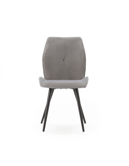 Silla de diseño ADAYA combinada en pana y tejido