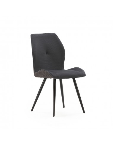 Silla de diseño ADAYA combinada en pana y tejido