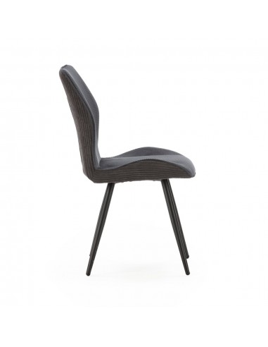 Silla de diseño ADAYA combinada en pana y tejido