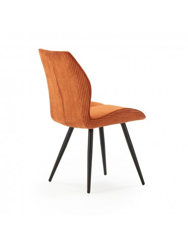 Silla de diseño ADAYA combinada en pana y tejido