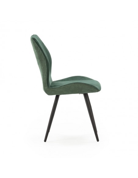 Silla de diseño ADAYA combinada en pana y tejido