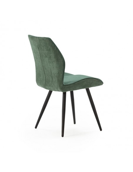 Silla de diseño ADAYA combinada en pana y tejido