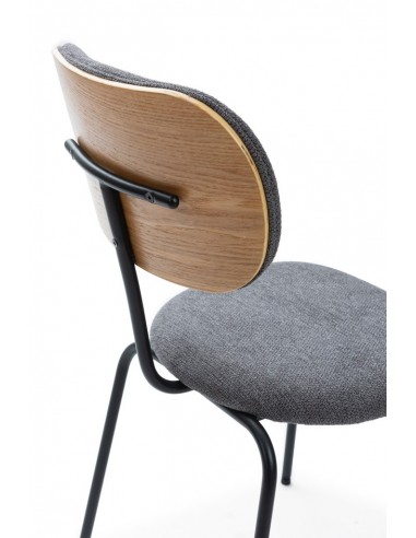 Silla de comedor estilo industrial DASH, tejido...