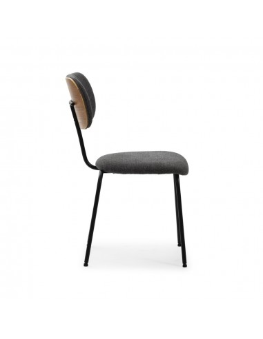 Silla de comedor estilo industrial DASH, tejido...