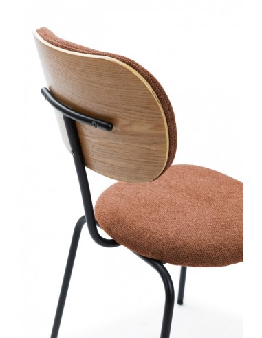 Silla de comedor estilo industrial DASH, tejido...