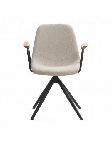 Silla con brazos giratoria TALI, tejido y metal...