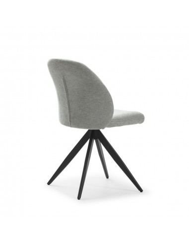 Silla de comedor giratoria TAMARA, tejido y...