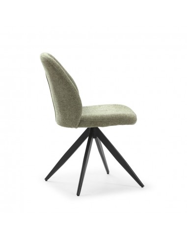 Silla de comedor giratoria TAMARA, tejido y...