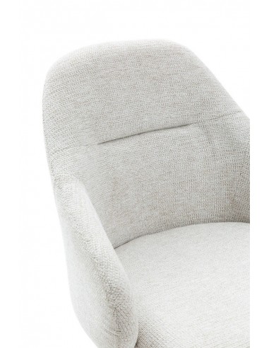 Silla con brazos giratoria TAMARA, tejido y...