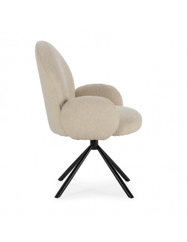 Sillón giratorio de diseño DARIO, tejido...